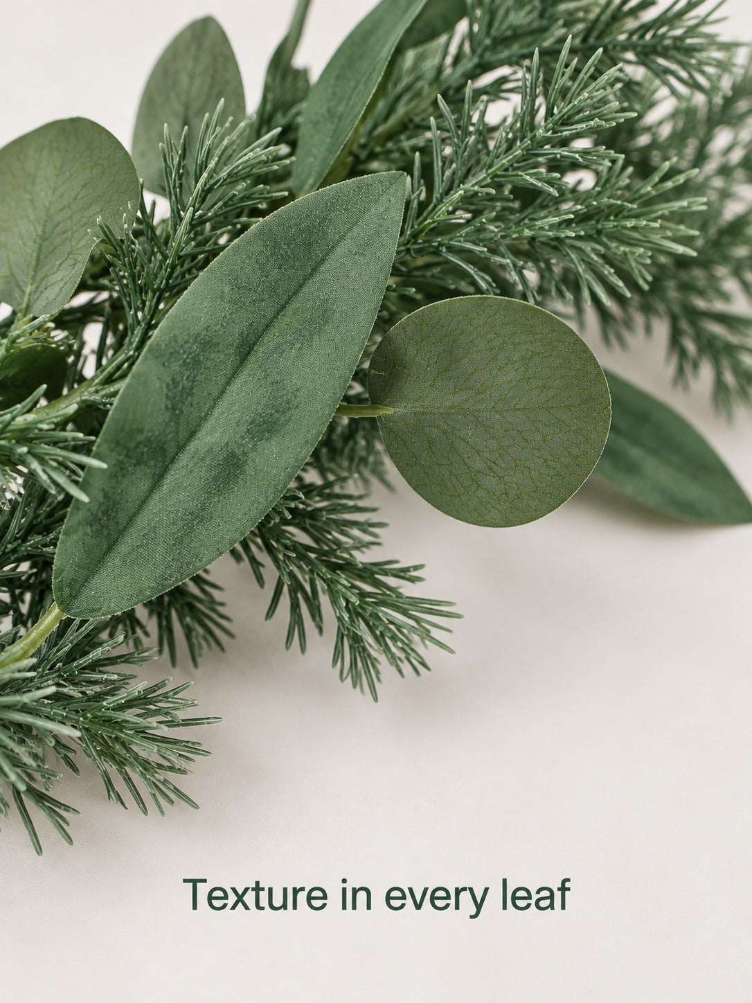 Artificial Eucalyptus Garland 5.5 ft for Mantel Decor