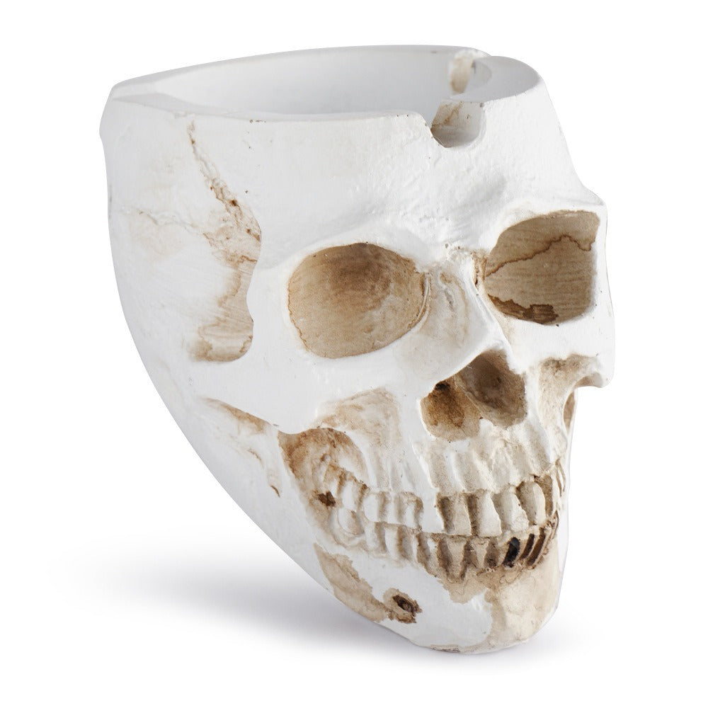 Personalized Skull Ashtray for Gothic Tabletop Decor