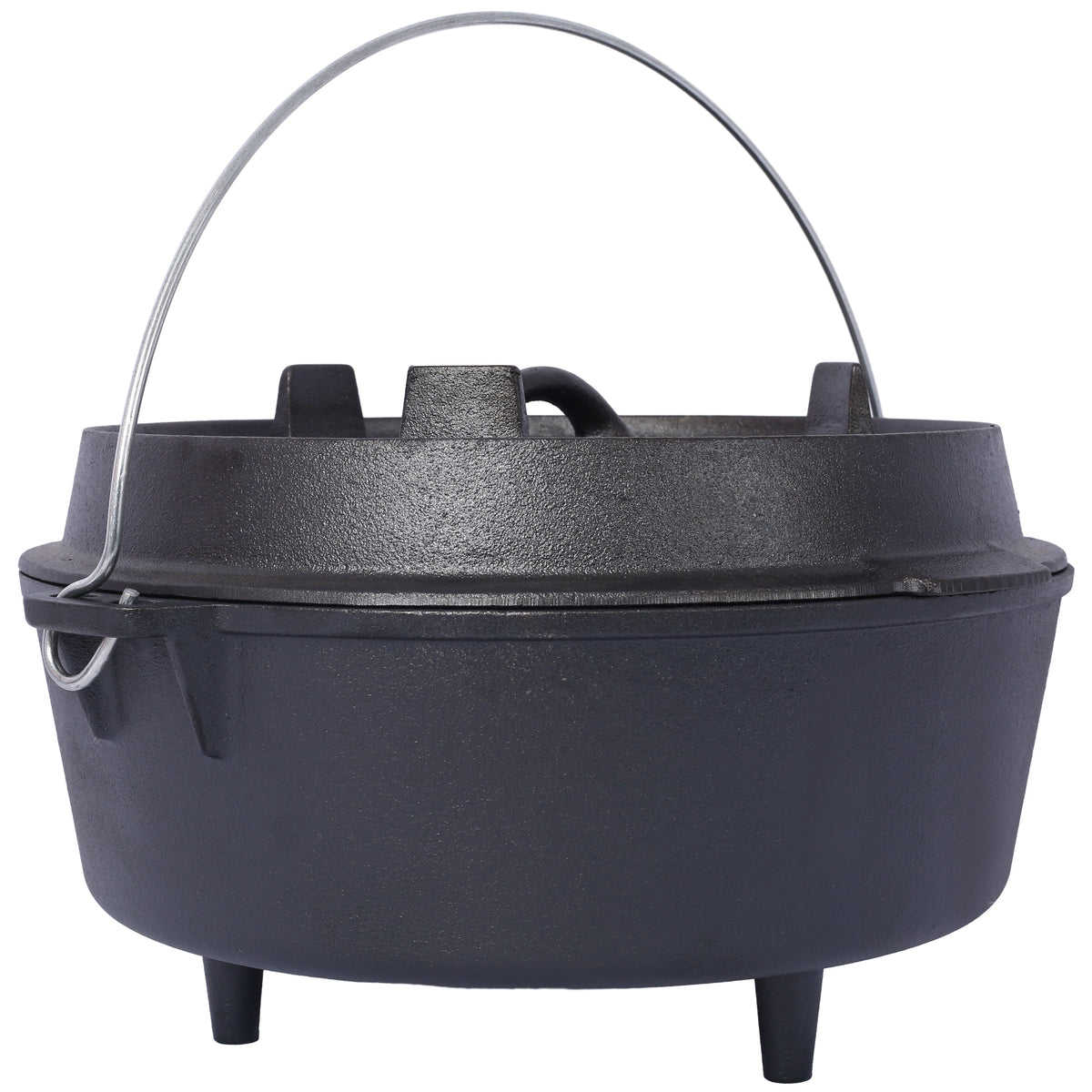 Cast Iron Dutch Oven with Lid for Campfire Cooking