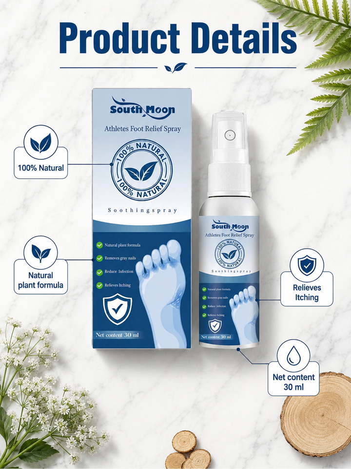 Athlete’s Foot Spray - Natural Relief for Itchy, Gray Nails