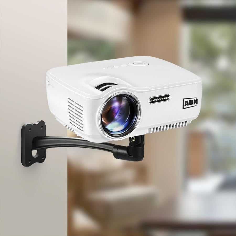 AUN Projector Wall Mount with 360° Angle Adjustment