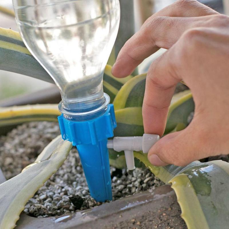 Plant Watering Stakes: Adjustable Bottle Drip Irrigation