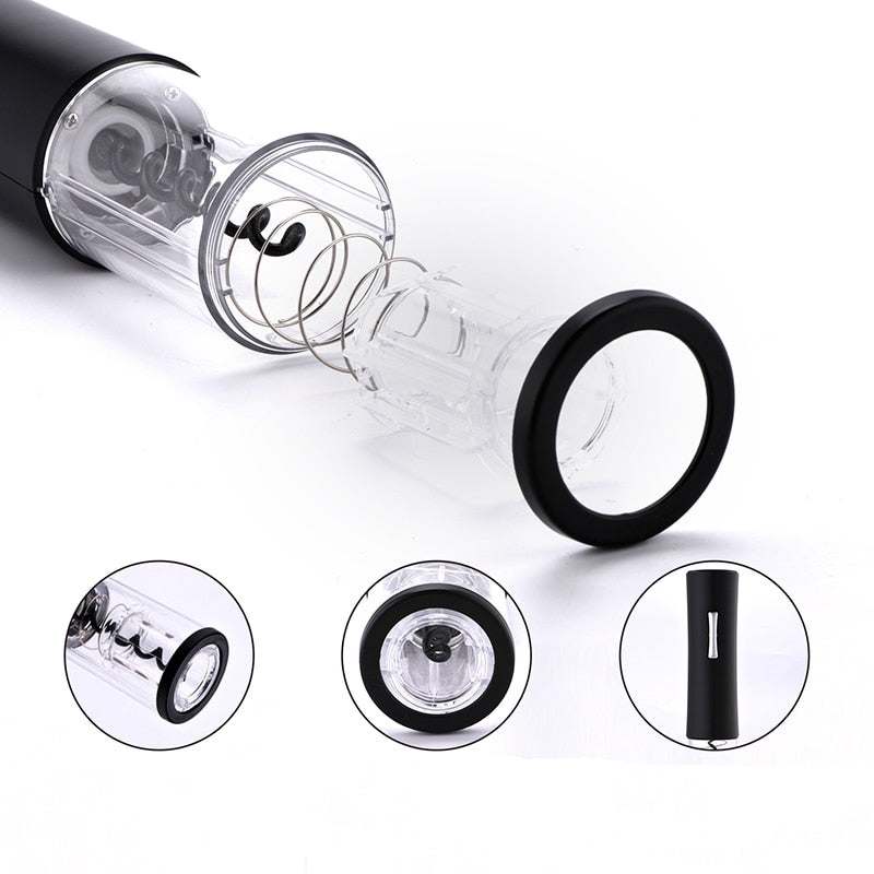 Electric Wine Opener with Foil Cutter & Auto Cork Pull