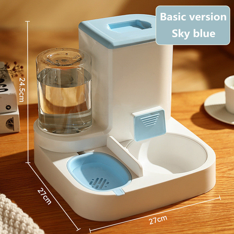 Automatic Cat Feeder with Water Dispenser Combo Station