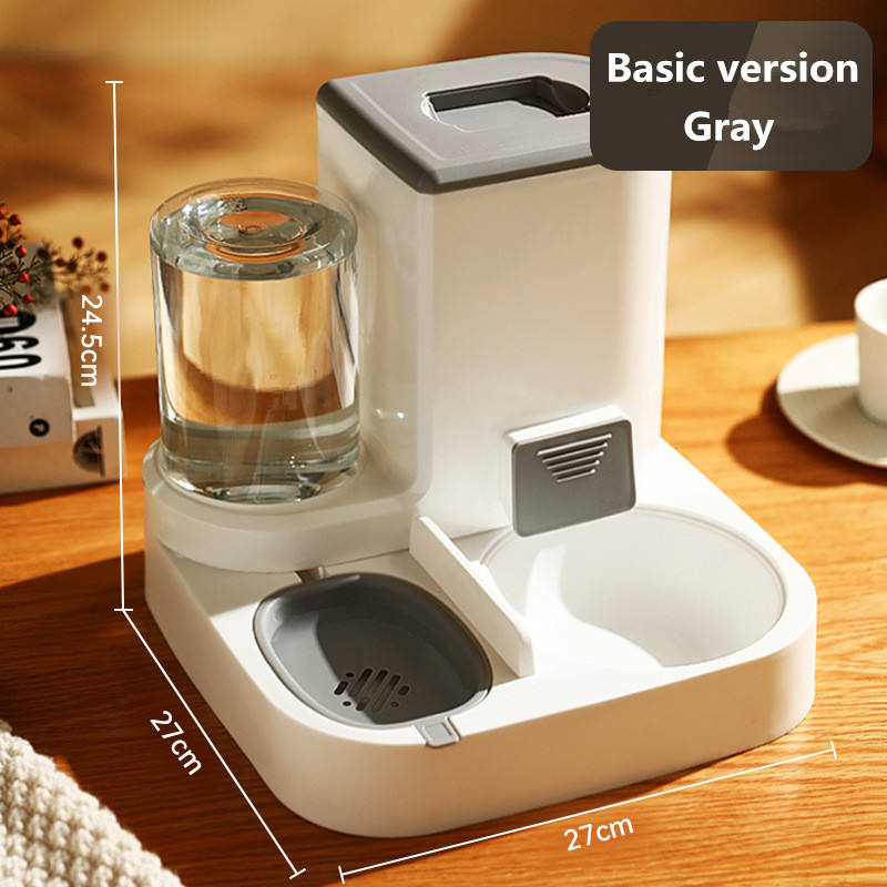 Automatic Cat Feeder with Water Dispenser Combo Station