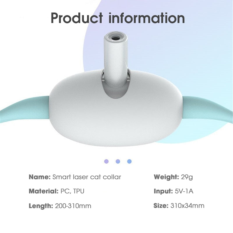 Automatic Cat Laser Toy Collar for Hands-Free Indoor Play