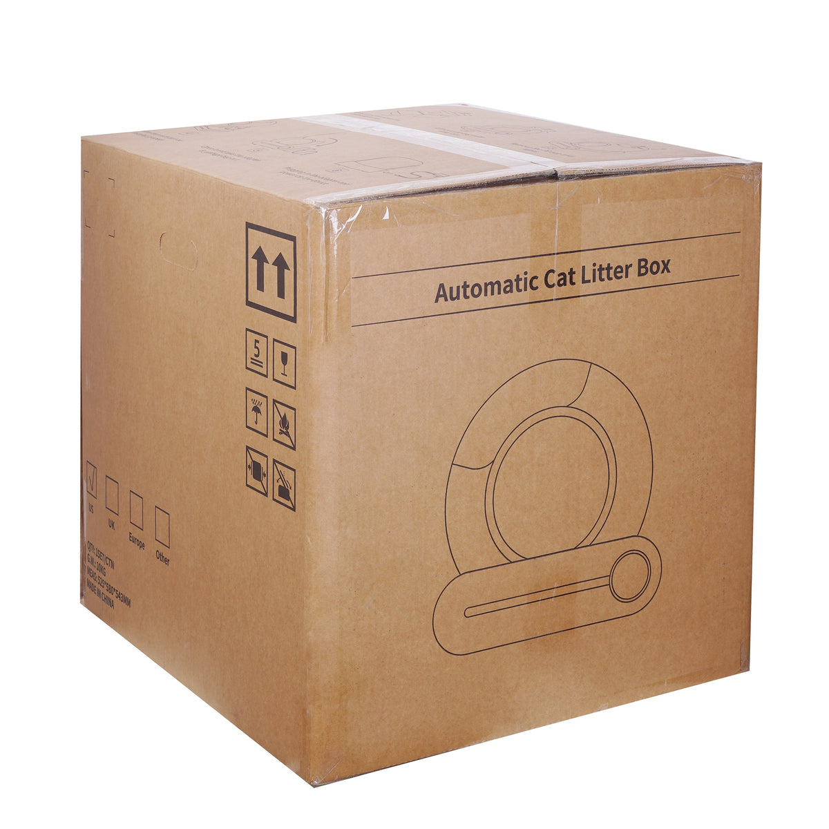 Automatic Cat Litter Box With WiFi Remote Odor Control