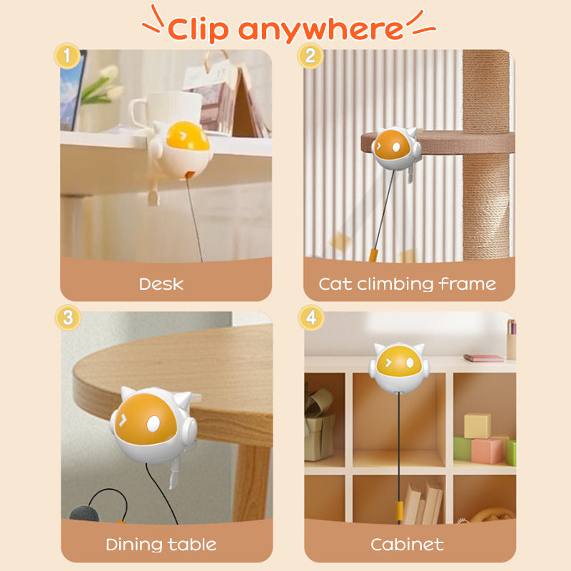 Automatic Interactive Cat Toy Ball for Hands-Free Play