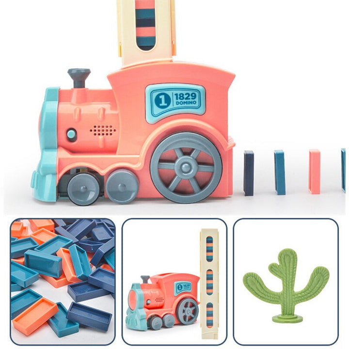 Automatic Domino Train Toy for Screen-Free STEM Play