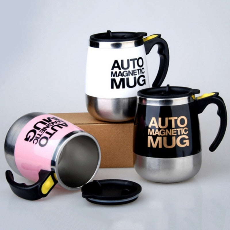 Self Stirring Coffee Mug With Magnetic Stirrer