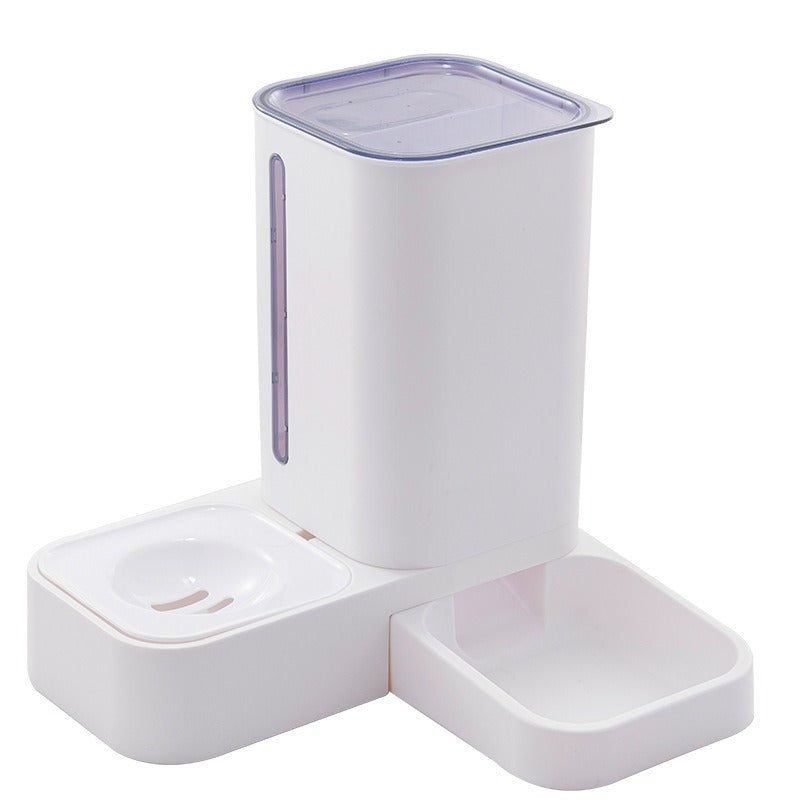 Automatic Pet Feeder With Covered Food & Water Bowls