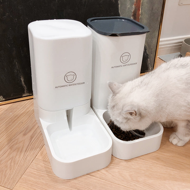 Automatic Pet Feeder With 3.8L Water, 2.1kg Food