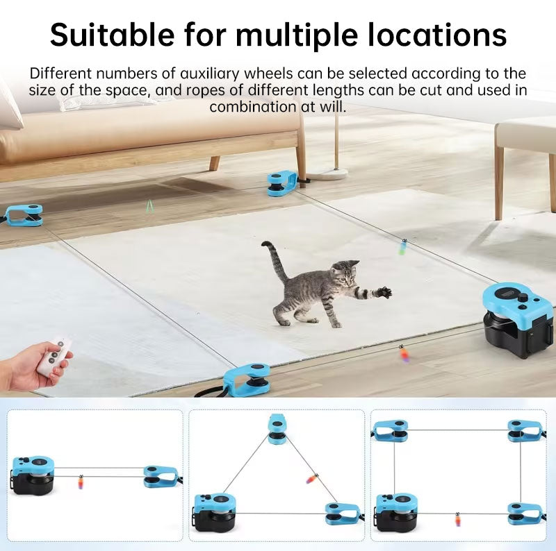 Interactive Cat Toy With Automatic Simulated Hunting
