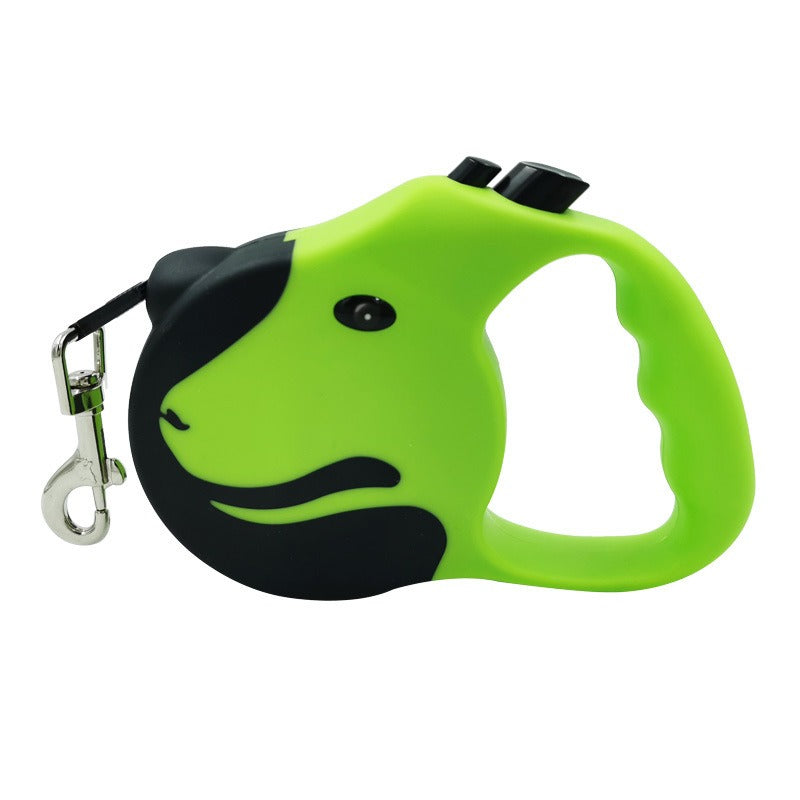 Retractable Dog Leash With One-Hand Lock Control