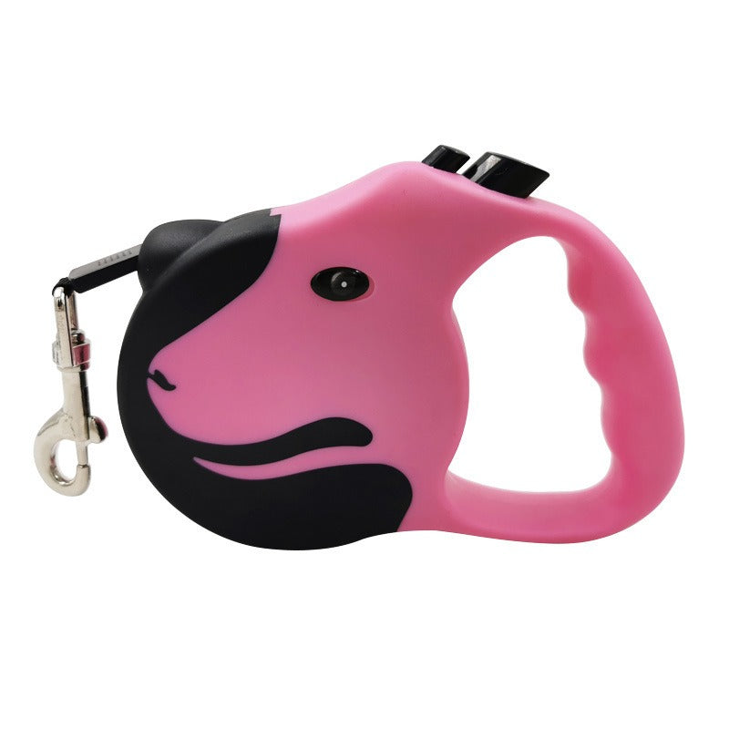 Retractable Dog Leash With One-Hand Lock Control
