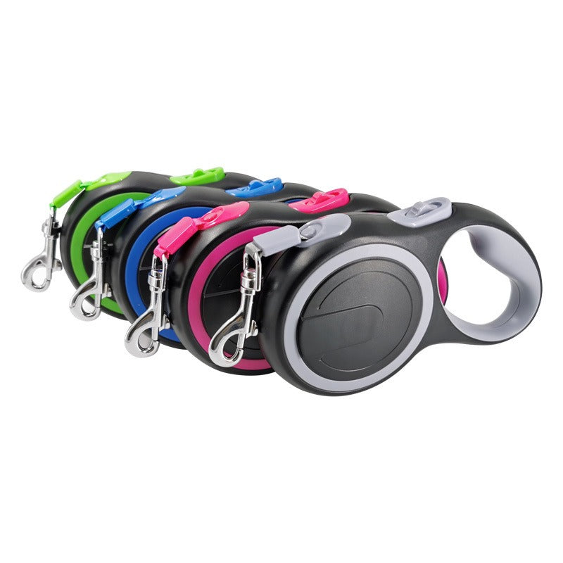 Retractable Dog Leash With One-Hand Lock Control