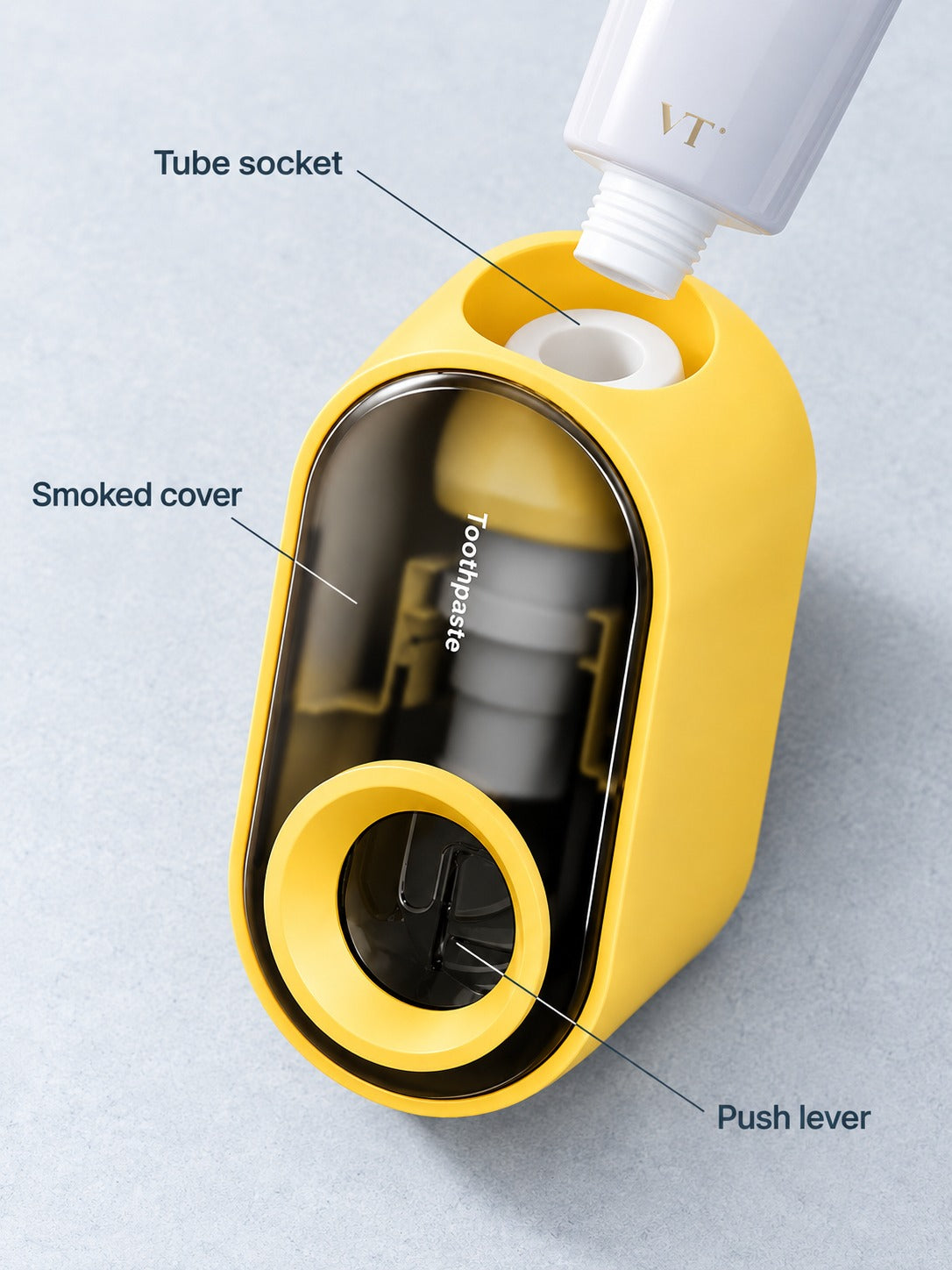 Automatic Toothpaste Squeezer for Wall-Mounted Bathroom Use