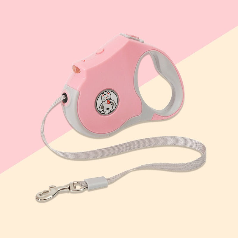 Retractable Dog Leash with LED Lights for Safer Walks