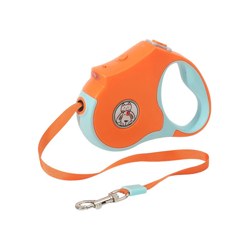 Retractable Dog Leash with LED Lights for Safer Walks