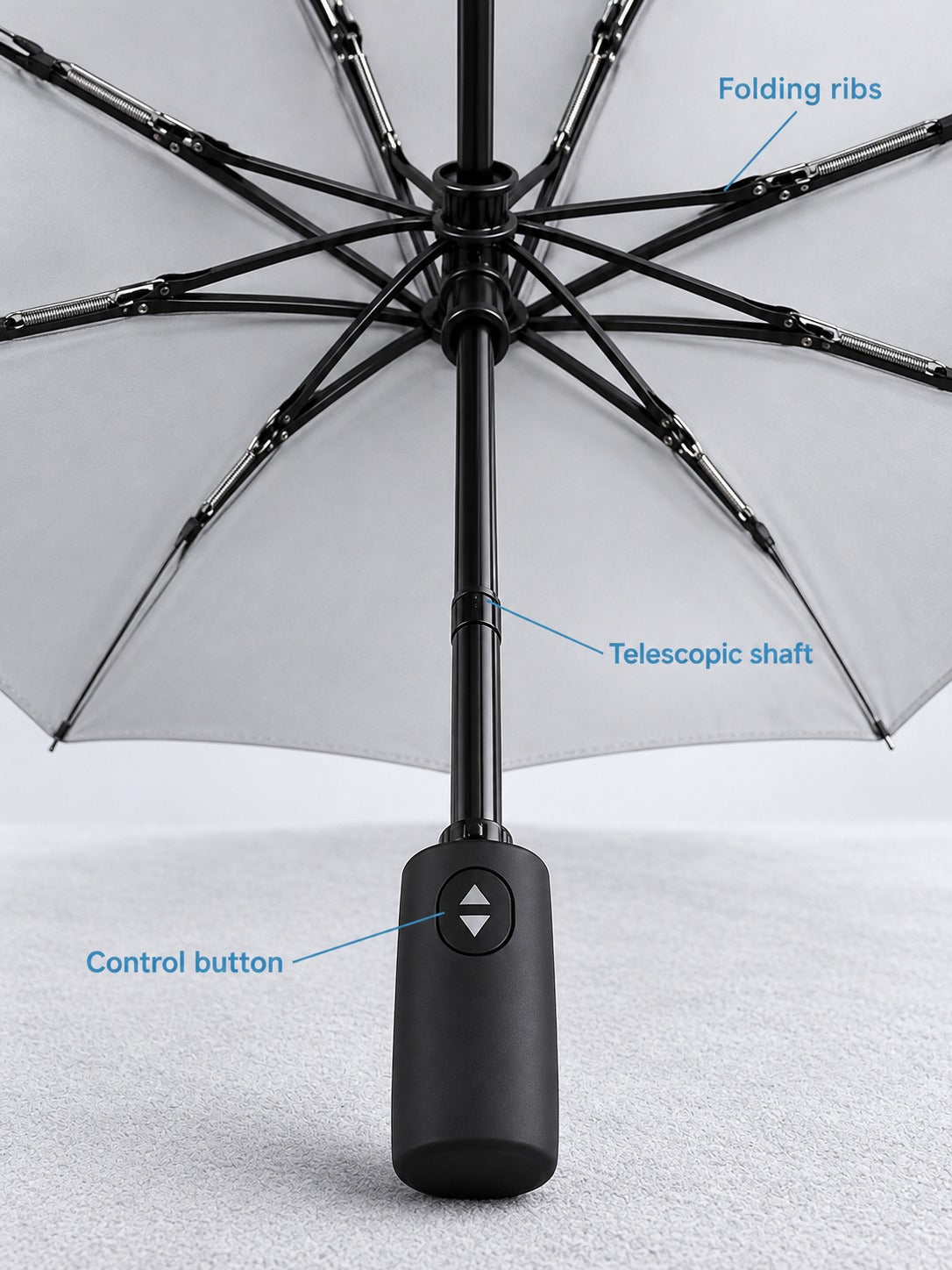 Automatic Wind Resistant Umbrella for Men Commuters