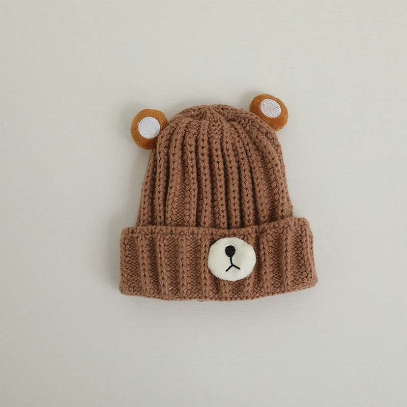 Children's Knitted Bear Hat for Cozy Winter Warmth