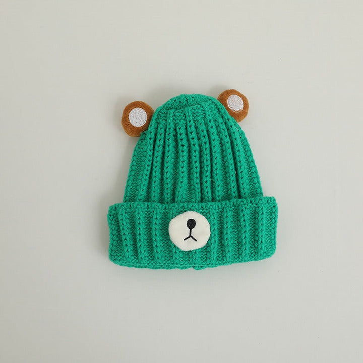 Children's Knitted Bear Hat for Cozy Winter Warmth