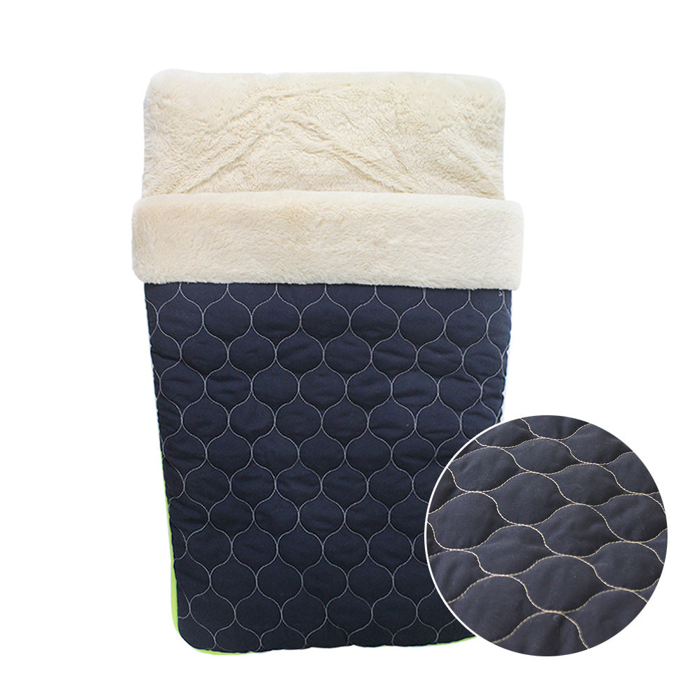 Quilted Cat Bed for Warm, Cushioned Indoor Resting