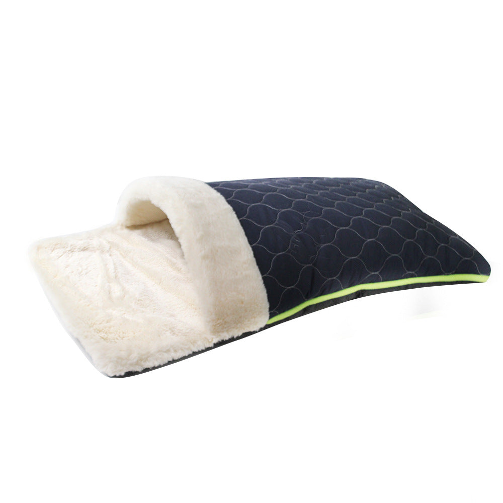 Quilted Cat Bed for Warm, Cushioned Indoor Resting