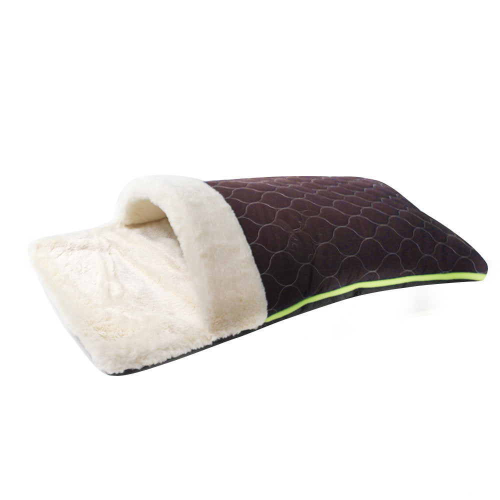 Quilted Cat Bed for Warm, Cushioned Indoor Resting