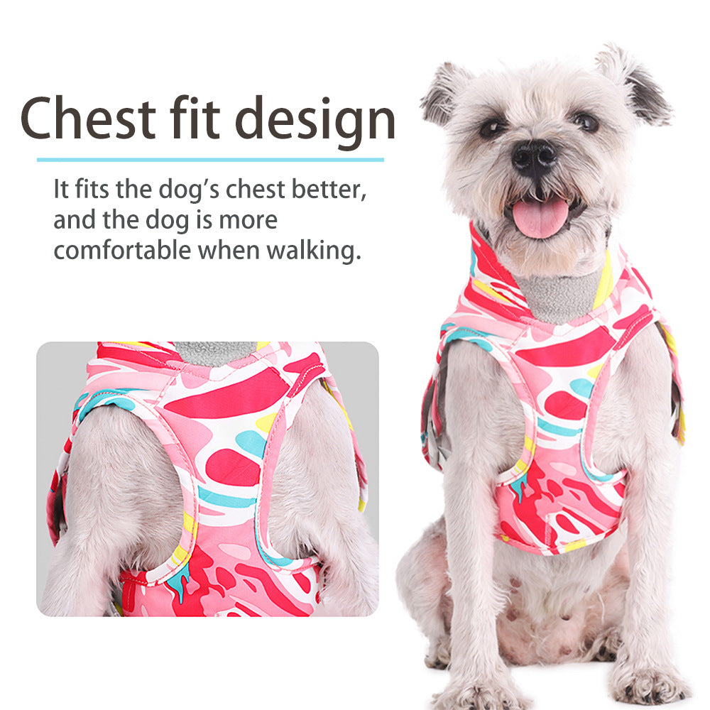 Waterproof Dog Jacket With Built-In Harness & Fleece