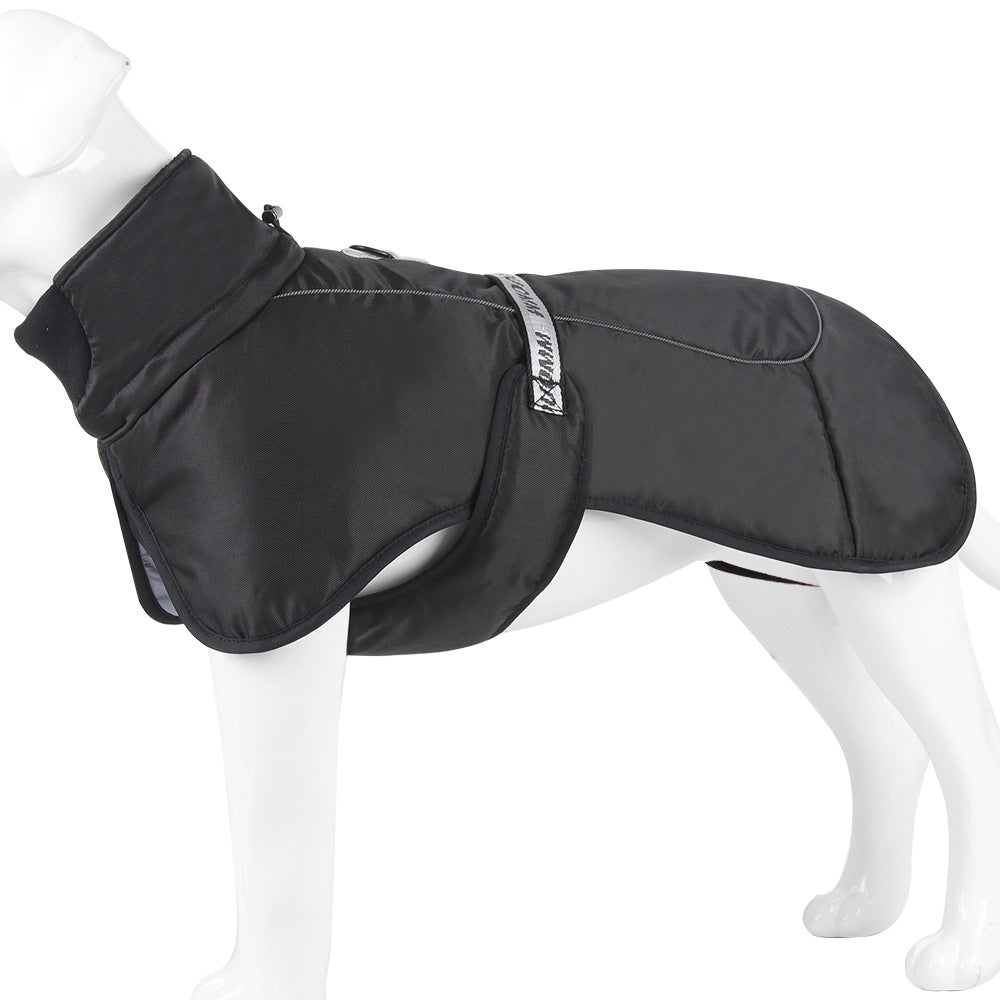 Large Dog Winter Coat for Warm Reflective Evening Walks