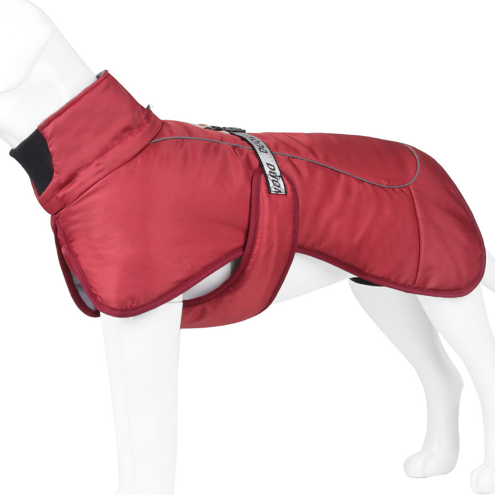 Large Dog Winter Coat for Warm Reflective Evening Walks