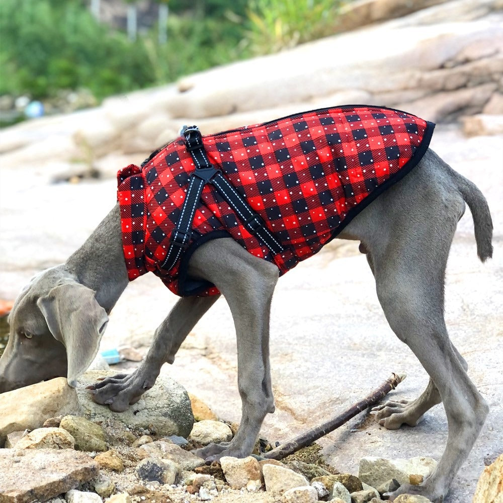 Large Dog Winter Coat – Waterproof Fleece Warmth