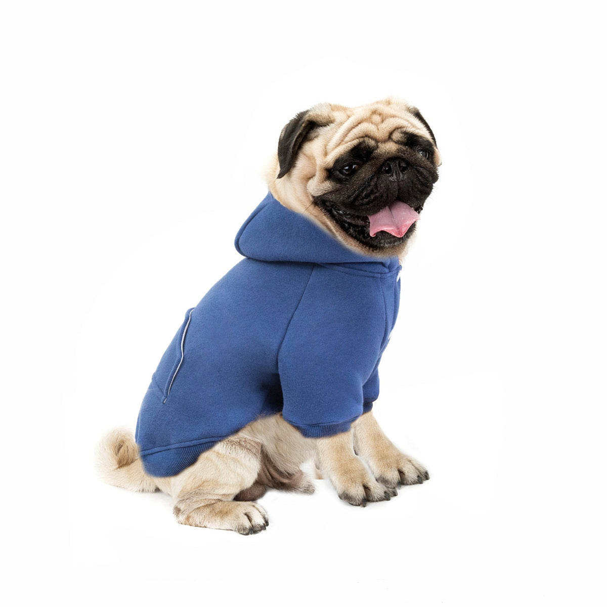 Hooded Fleece Dog Sweater for Cozy Winter Walks & Errands