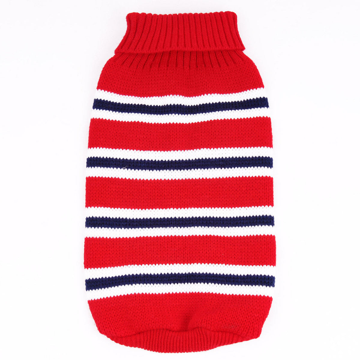 Striped Dog Sweater for Warm Autumn and Winter Walks