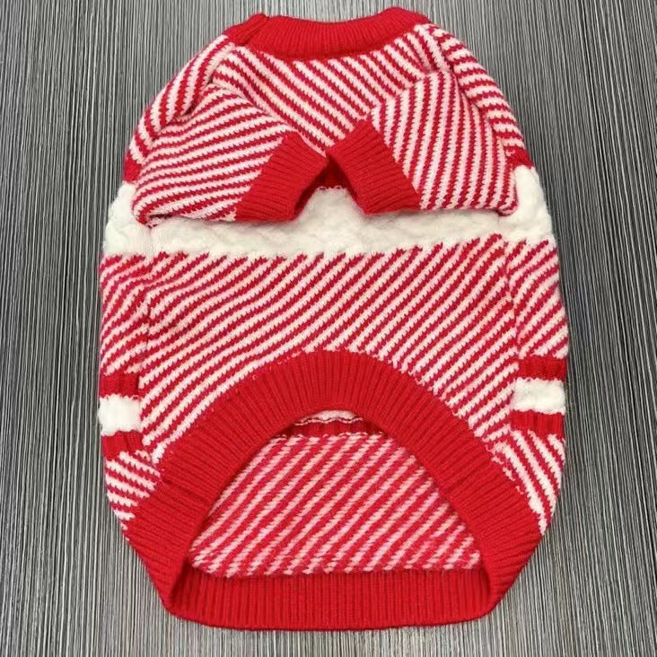 Pet Sweater Thickened Warm Knit for Small Dogs & Cats