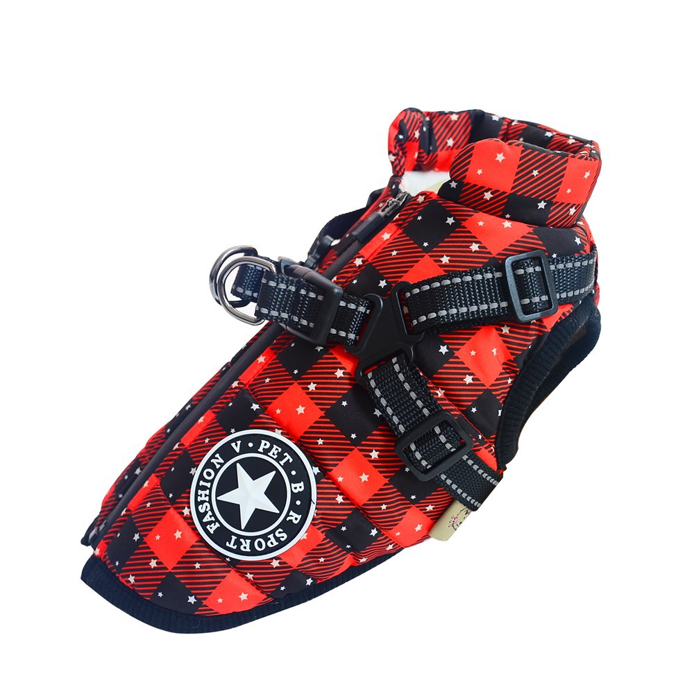 Dog Winter Coat for Warm, Festive Holiday Walks Outdoors