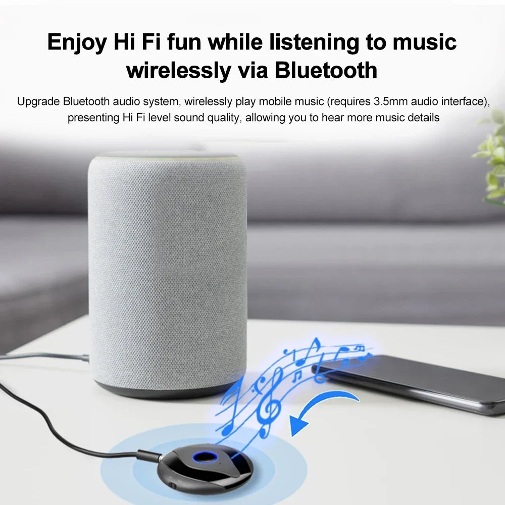 Bluetooth 5.4 Car Audio Receiver and Transmitter Adapter