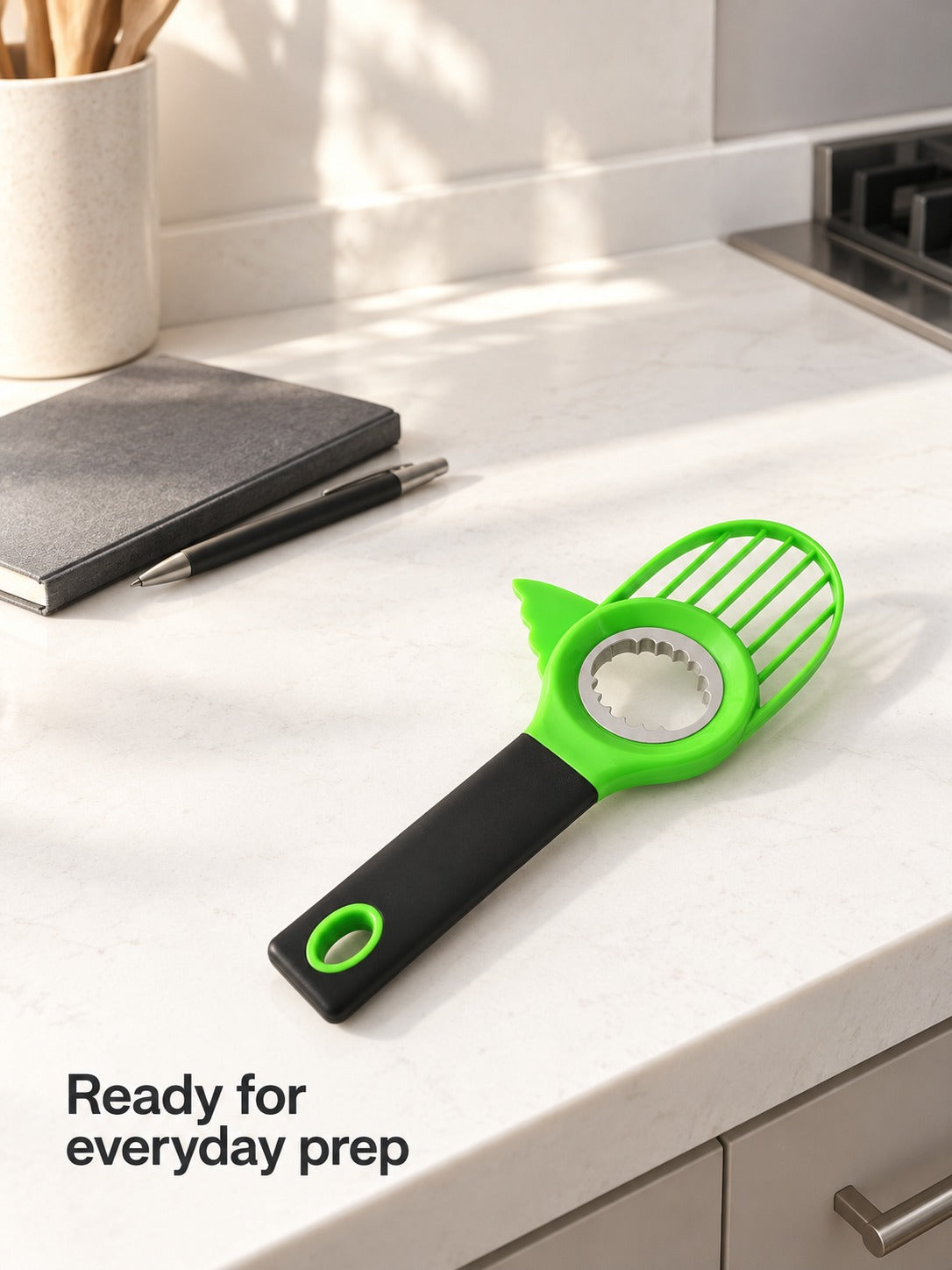 Avocado Knife Cutter & Pit Remover: Split, Pit, Slice
