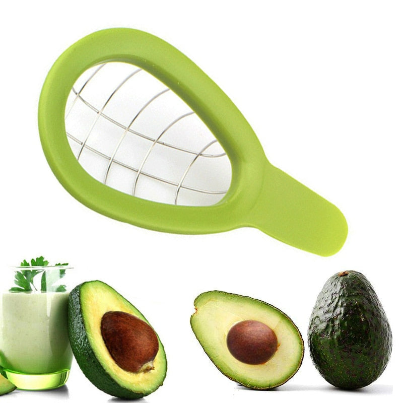 Avocado Slicer and Cube Cutter for Even Avocado Dice