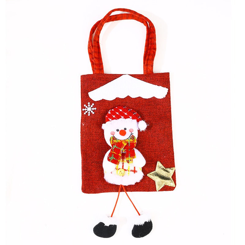 3D Christmas Character Tote Bag for Festive Gifting