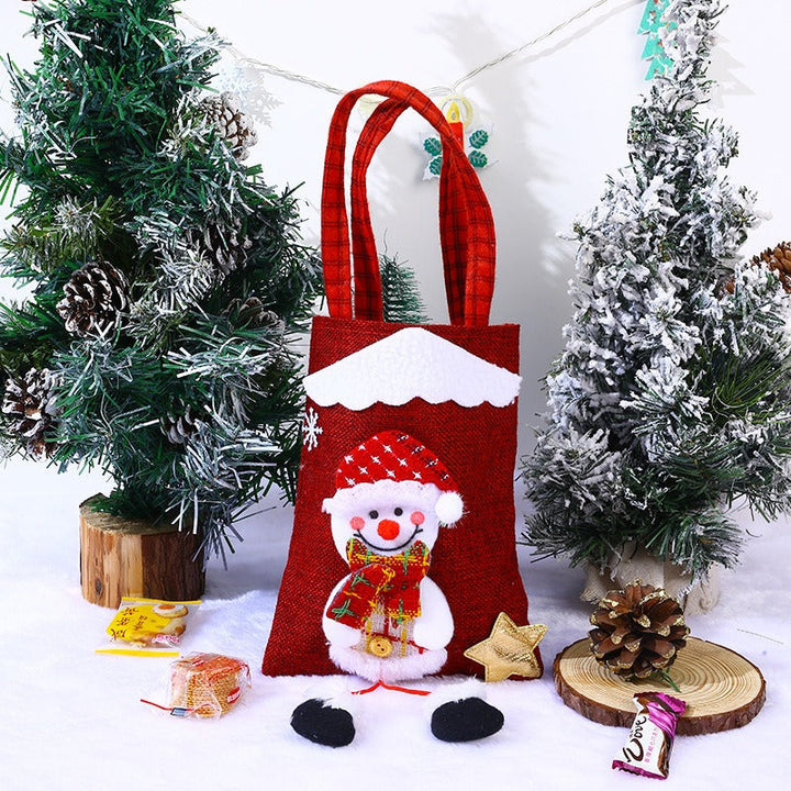 3D Christmas Character Tote Bag for Festive Gifting
