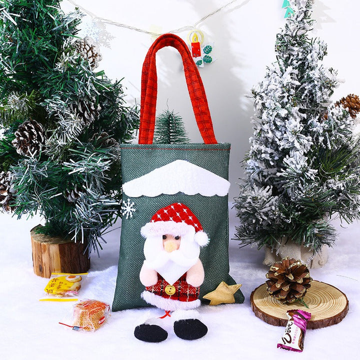 3D Christmas Character Tote Bag for Festive Gifting