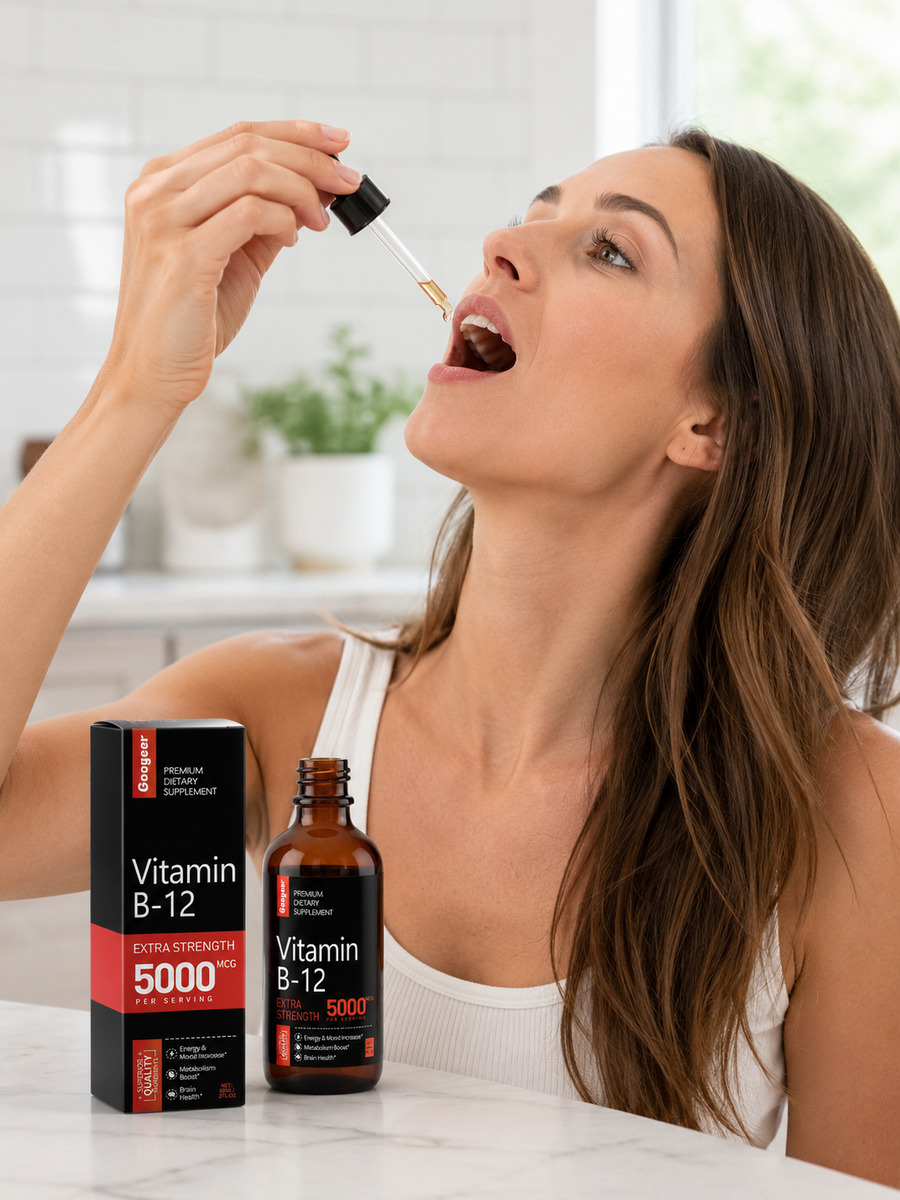 Vitamin B‑12 Liquid Supplement — Extra Strength 5000 MCG