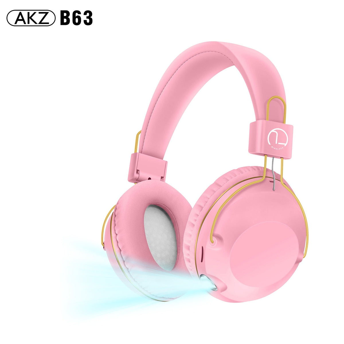 Bluetooth Headphones with Flashlight and microSD Mode