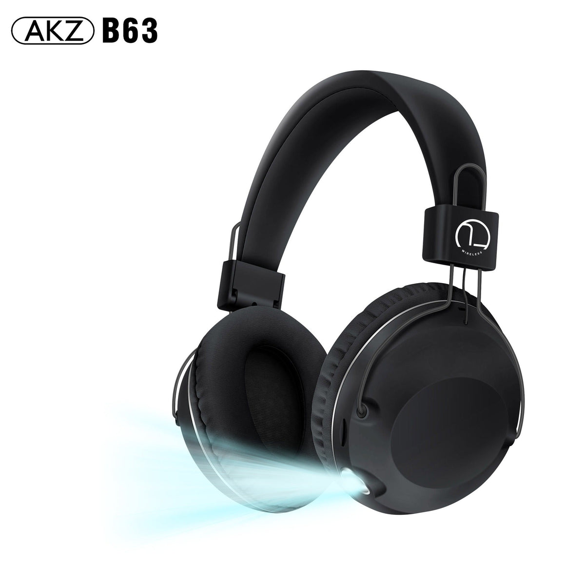 Bluetooth Headphones with Flashlight and microSD Mode