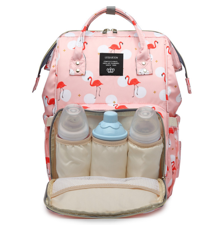 Large Diaper Backpack With Bottle Storage Organizer