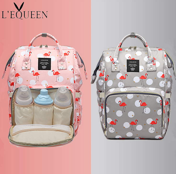 Large Diaper Backpack With Bottle Storage Organizer