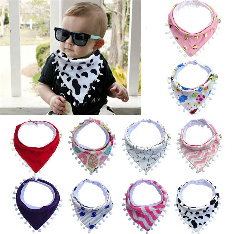 Cotton Waterproof Baby Bibs for Drool & Feeding Messes