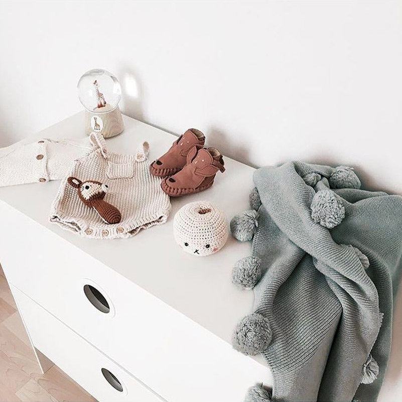 Knitted Baby Blanket for Cozy Naps and Nursery Comfort